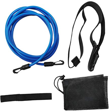 Gonetre Cintura da nuoto 20 x 20 x 4 cinghie per allenamento nuoto corde elastiche fasce da nuoto stazionario nuoto imbracatura da nuoto cintura statica nuoto