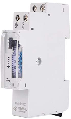 DIN-Rail, timer intelligente per illuminazione stradale, TM610C 220 V, timer meccanico a binario, per controllo preciso dell'ora di illuminazione stradale