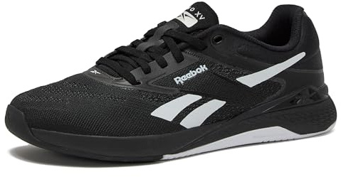 Reebok Nano X5 Sneakers for Women, Cross Training Gym Walking Shoes Women, Black/Footwear White, 8