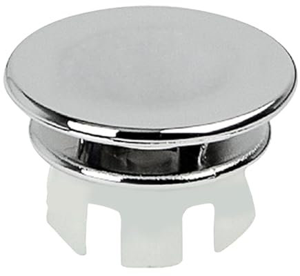 Couvercle de trop-plein pour évier | Anneau de garniture de lavabo pour protection contre les débordements | Couvercle rond double couche pour trous d'évier de 22 à 24 mm, idéal pour une utilisation