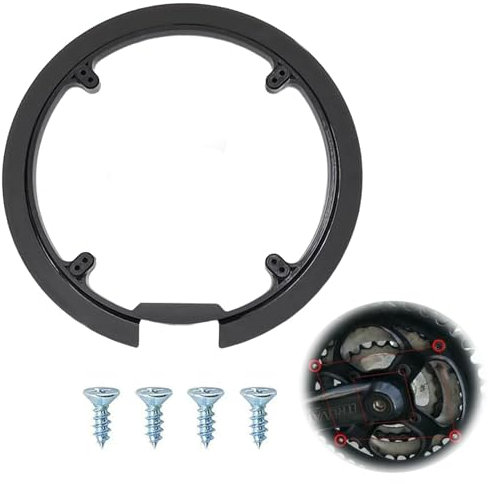 Tokaneit Fahrrad Kettenradabdeckung,Kunststoff Kettenrad Abdeckung,Bike Kettenblatt Schutz,Kunststoff Fahrrad Kettenschutzring,Kettenschutzabdeckung,Kunststoff Kettenradabdeckung für Fahrrad Schwarze