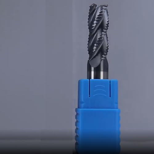 Fresa per sgrossatura in carburo massiccio con 4 denti, rivestimento in AlTiN, perfetta per la lavorazione di metalli (12 mm)