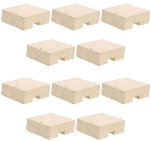 Toyvian 10 Piezas Cuñas de Madera para Reparación de Mango de Herramientas de Jardín Fijación para Hachas y Azadas Accesorios de Refuerzo Durable Instalación y