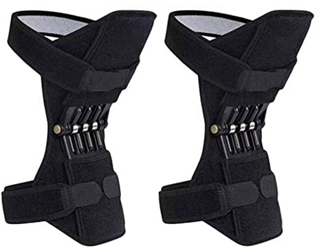 Rodillera con muelles para protección, estabilizadora, almohadillas para las articulaciones, correa protectora de rótula deportiva para el dolor, hombres y mujeres