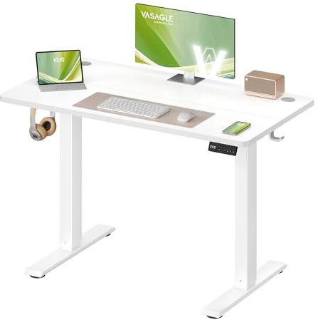 VASAGLE Höhenverstellbarer Schreibtisch, Computertisch, 100 x 60 cm