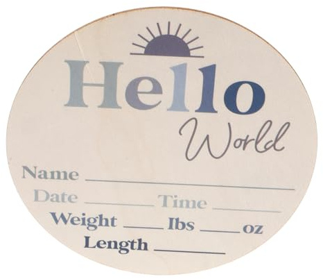 FIXOSHEE Wooden Discs for Newborn Growth Records Photo Announcement Sign and Nursery Decor Monthly Birth Cards for Keepsakes and Stylish Photo Props