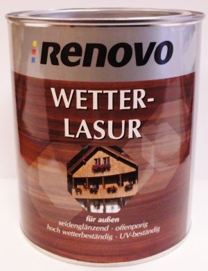 Renovo, Wetterlasur, 750 ml Kastanie, seidenglänzend für außen