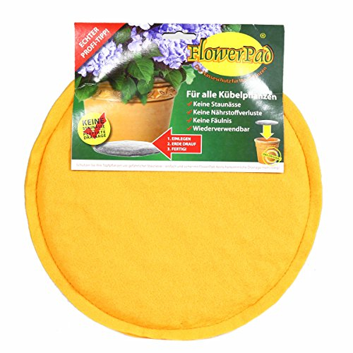 FlowerPad Original 20 cm Profi Drainage für Pflanztöpfe + Übertöpfe – Staunässe-Schutz – Made in Germany