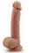 Dildo realistico in silicone da 22cm per principianti con a forte ventosa per gioco a mani libere, dildo anale con asta curva e palline, toys sesso per lei