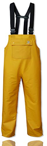 RainRider Rain Pants for Men Women Waterproof Rain Gear Bib Overalls Trousers for Fishing Hunting(Yellow,Small)