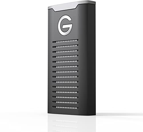 SanDisk Professional 500GB, G-Drive SSD, Ultrarrobusta a prueba de golpes, polvo y agua, SSD portátil NVMe Externa, hasta 1050 MB/s, USB-C (10 Gbps), USB 3.2 Gen 2
