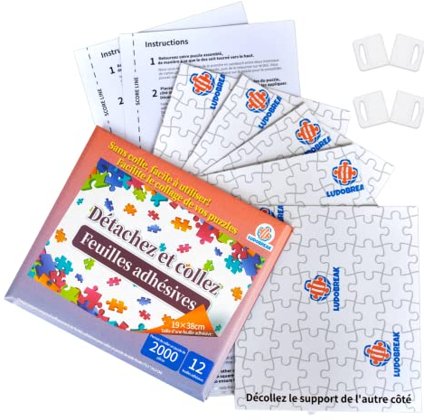 Puzzlekleber 1000 und 2000 Teile, Aufhängen des rahmenlosen Puzzles, Tutorial Video auf Deutsch, klebefolie für Kinder und Erwachsene