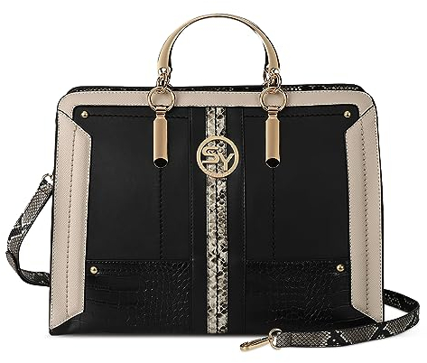 DIRRONA Damen Mode Handtasche Elegant Umhängetasche Casual Reisen Crossbody Party Arbeiten Dating Henkeltasche Multifunktional Pu Leder Schulterhandtasche Mit Modische Accessoires Schwarz