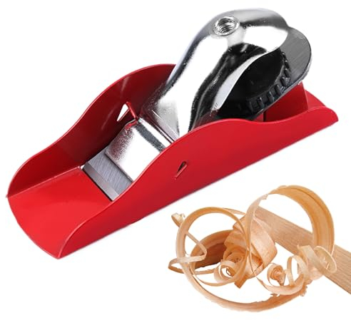 Mini cepilladora de mano para carpintería – Pequeña cepilladora de madera compacta ligera ajustable manualmente, herramienta práctica para artesanía, corte, fabricación de modelos y talla en madera,