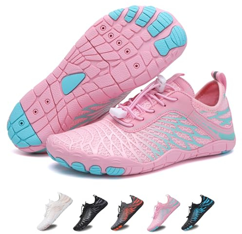 Hike Barefoot Shoes for Womens Men,Quick Dry Water Shoes,Beach Pool Aqua Swim Surf Hiking Walking Shoe,Non-Slip Athletic Footwear Wide Toe Water Shoe