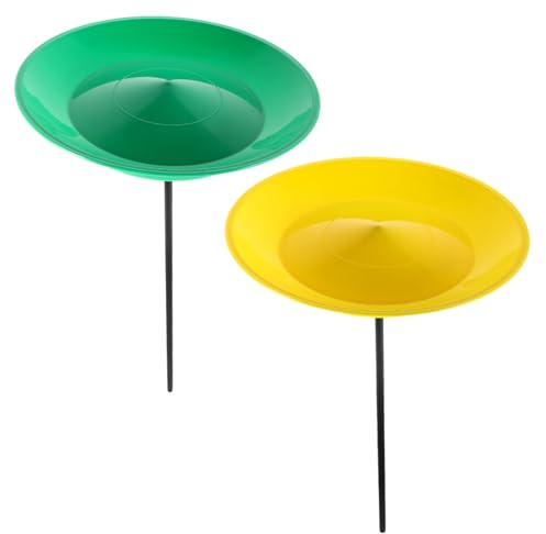 KONTONTY Set 2 Piatti da Giocoleria in Plastica con Bastoncini, Facile da Imparare, Design Elegante, per Spettacoli Circensi e Principianti