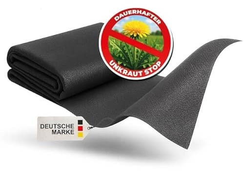BioGreen Toile anti-mauvaises herbes, efficace, 100 g/m², 1,6 x 5 m, perméable à l'eau, indéchirable, résistante aux UV et respectueuse de l'environnement, pour parterres, terrasses et chemins