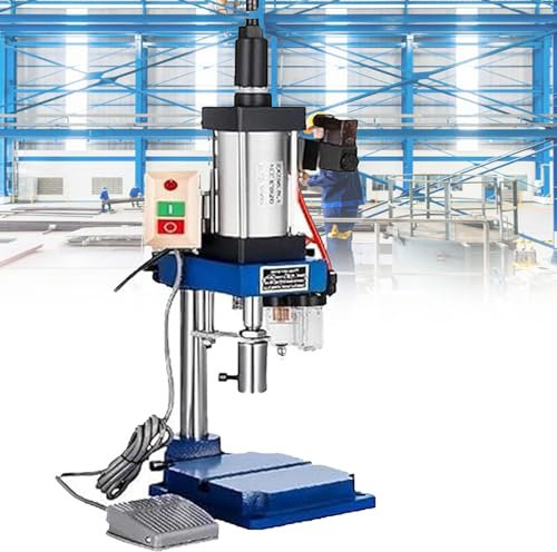 GBHJJ Pressa Verticale per Impieghi Gravosi, Pressa Pneumatica a Colonna Singola Tipo 63 - per Rivettatura ad Alta Precisione, Piccola Pressa a Gas da 200 kg, Pedale Incluso