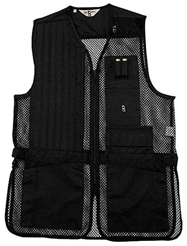 Bob-Allen Shooting Vest, Left Handed, Black, Medium