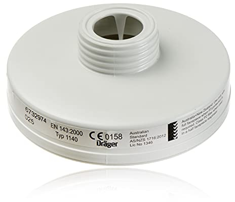 Dräger X-plore Rd40 Partikel-Filter 1140 P3 für Aerosole/Partikel | 3 STK. | Ersatzfilter für Voll- und Halbmasken X-plore 4740 und 6300