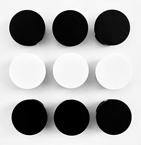 9 Stück STECKEL® Steckdosenabdeckung (3x weiß + 6x schwarz) Staubschutz Deckel Steckdosendeckel für saubere Schuko-Steckdosen Steckdosenleisten Mehrfachsteckdosen Spritzschutz erspart lästiges Putzen