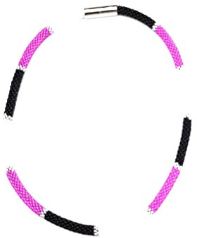 Häkelkette in rosa/schwarz