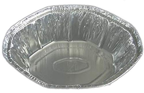 VASOMADRID - Bandeja de Pollo Ovalada, 2400 ml, 24,6x19,5x8 cm, 500 uds, De Aluminio, Ideal para Restaurantes y Uso Diario, Bandeja Horno de Pollo, Bandejas para Servir Comida