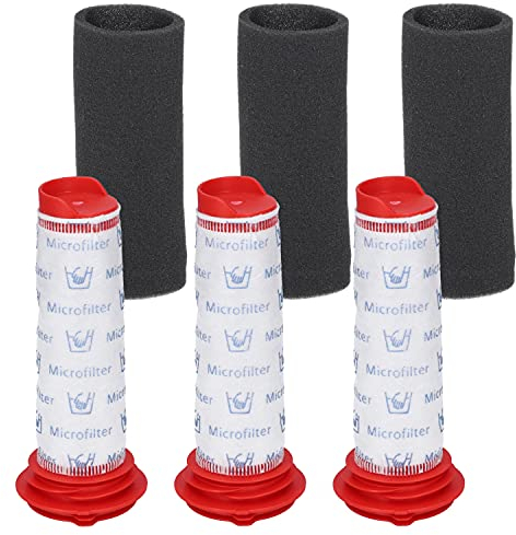 McFilter I Juego de 3 filtros adecuados para aspiradoras Bosch Athlet 25,2 V, Athlet Zoo'o BCH6ZOOO Pro Animal BCH6L2560, BCH6L2561 – Repuesto para filtro central 00754176 + espuma de filtro 00754175