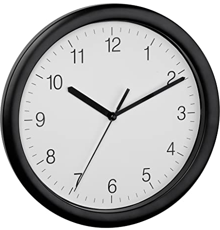 TFA-Dostmann 60.3064.01 à Quartz Horloge Murale 254 mm x 254 mm x 34 mm