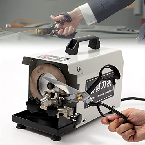 Afilador de cuchillos eléctrico afilador de tijeras profesional, ancho máximo de afilado 50mm, velocidad de la rueda 2800RPM, para afilar tijeras de costura, tijeras de línea, tijeras de cocina