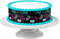 Tortenband Gaming Neon essbar - 4 Stück á 24cm x 5cm passend für Torten bis 30 cm zum mitessen - kreative Dekoration für Torten