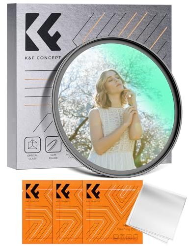K&F CONCEPT Nebel-Effekt Diffusionsfilter 52mm Mist Filter für Landschafts- und Porträtfotografie (Nano-Klear)