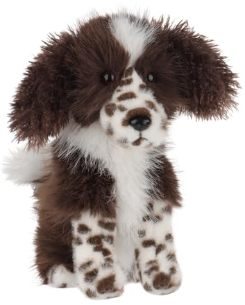 Apricot Lamb Hund Plüschtiere für Kinder, weiche niedliche Kuscheltier für Baby Mädchen und Jungen, Flauschige Hund Braun 24 cm