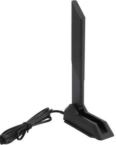 Antena WiFi de Triple Banda, 2,4 GHz, 5 GHz, 6 GHz, 12 DBi, Antena WiFi con Conector SMA, Cable de Extensión de 4,6 Pies, para PC, Computadora de Escritorio, Enrutador WiFi,