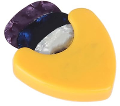Support de médiator adhésif – Étui de rangement pour médiators de guitare – Outil de rangement double face pour guitare électrique, guitare acoustique, ukulélé, basse, banjo, couleur aléatoire, Refer