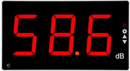 EDEDE Decibel Meter, Portable dB Meter Sound Level Meter with Large LCD Screen Wall Mounted Digital Sound Level Meter Digital Noise Meter Decibel Monitoring Tester for Home, Noise, Factory