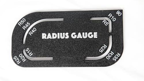 Radius Gauge Template, 200mm x 100mm, Multi-Curve Measuring Tool
