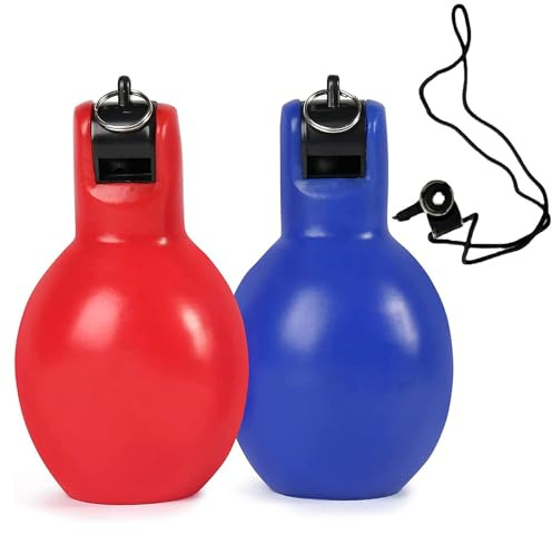 Senermter 2 Pièces Sifflet Poire A Main, Sifflet A Presser, Sifflets De Sport De Plein Air Idéal pour L'arbitre, Le Sport, L'enseignant, L'entraînement, La Survie