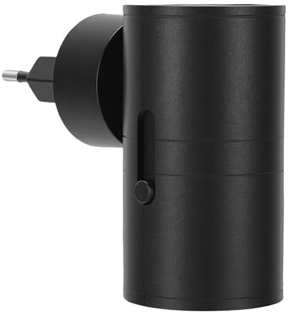 Naroote LED-Nattlampa med Stickkontakt, Vintage Nattlampa för Vägg med 3 Sensorer för Skymning Till Gryning, Justerbar Färg och 0-100Lm Dimbar Ljusstyrka, (Black Shell 2PCS 3 Color Ingen