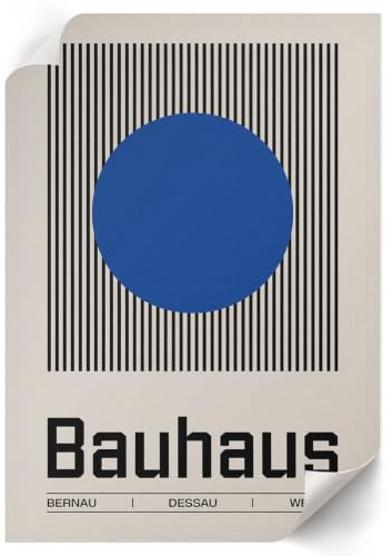Póster en Lienzo 29,7x42 cm | Tamaño A3 | Diseño Bauhaus