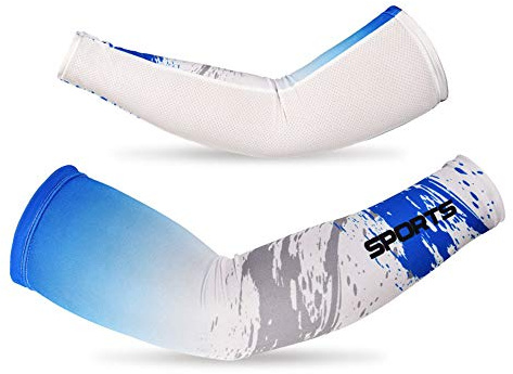 DETUCK maniche del braccio, Ciclismo scaldamuscoli per braccia, protezione solare UV UPF 50+, per sport all'aria aperta ​(un paio)