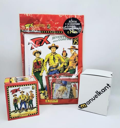 Tex Avventura Senza Confini Starter Pack + Box 50 bustine figurine