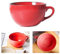 KMQRDZi Grande tasse à café XXL en céramique 700 ml avec anse, bol pour petit-déjeuner, céréales, soupe, porridge, salade, tasse en céramique extra large (700 ml, rouge)