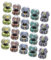 Milisten 25pièces Mini Voitures à Tirer pour Garçon Fille Coffret De Jouets Designs Cartoon Attrayants Amusant Et pour Garçons Et Filles
