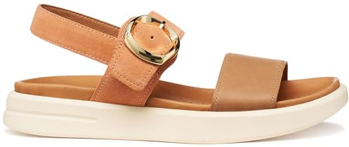Geox Sandalo da donna D XAND 2S A Wedge, Peach/Beige, 39 EU