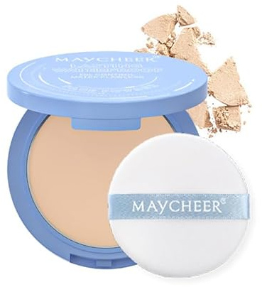 MTUVKGT Polvos fijadores mate translúcidos, polvos compactos de cobertura total, que absorben la grasa, polvos de acabado para un acabado impecable y un maquillaje duradero (02-NATURAL)