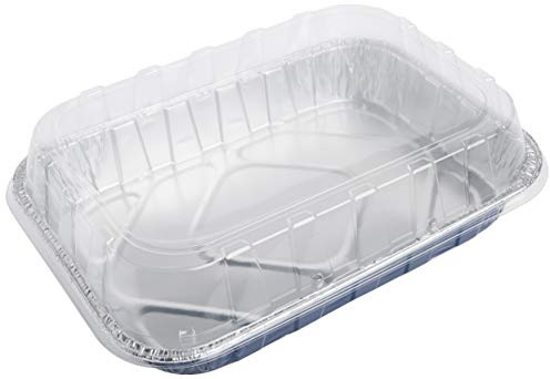 Reynolds Kitchens Aluminum Pans with Lids, Blue, 13x9 Inch, 2 Count