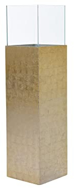 VIVANNO Photophore-Colonne Candela Chandelier-Lanterne décorative Or Brillant 100 cm de Haut