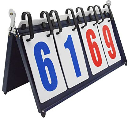 Lnlscle 2 Packungen tragbare Sport-Anzeigetafel für Basketball,Sport Anzeigetafeln Portable Table Top Scoreboard Zähltafel für Tischtennis Basketball Badminton 00-99