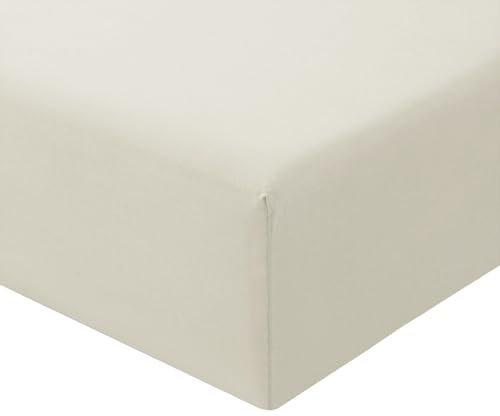 RUIKASI Spannbettlaken 160x200cm Beige Bettlaken - Oeko Tex Spannbetttuch 160x200 Bettbezug, Mikrofaser Betttuch Bett Laken Bezug 160 x 200 30 cm Tiefe Tasche, Bed Fitted Sheet Bedsheet